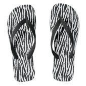 8-bits Pixel Zebra Print Design Patroon Teenslippers (Voetbed)