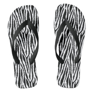 8-bits Pixel Zebra Print Design Patroon Teenslippers