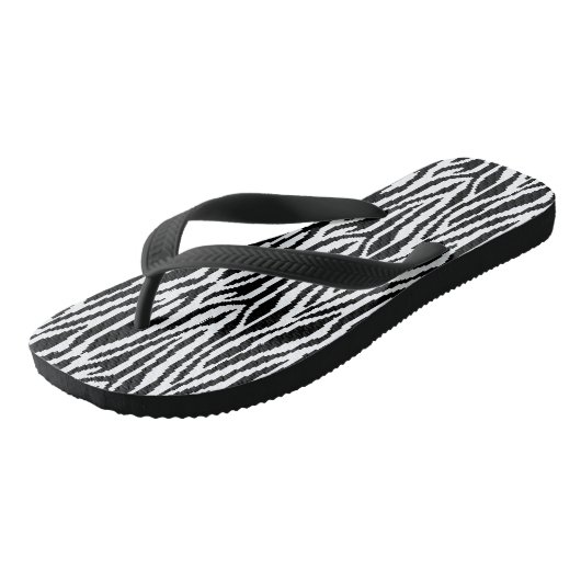 8-bits Pixel Zebra Print Design Patroon Teenslippers (Schuin)