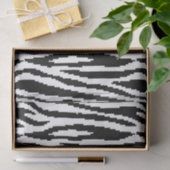 8-bits Pixel Zebra Print Design Patroon Tissuepapier (Geschenk)