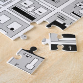 8-bits pixeltekenontwerp legpuzzel (Zijkant)