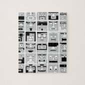 8-bits pixeltekenontwerp legpuzzel (Verticaal)