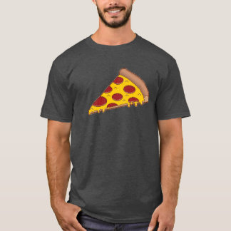 8-bits Pizza Dark T-Shirt