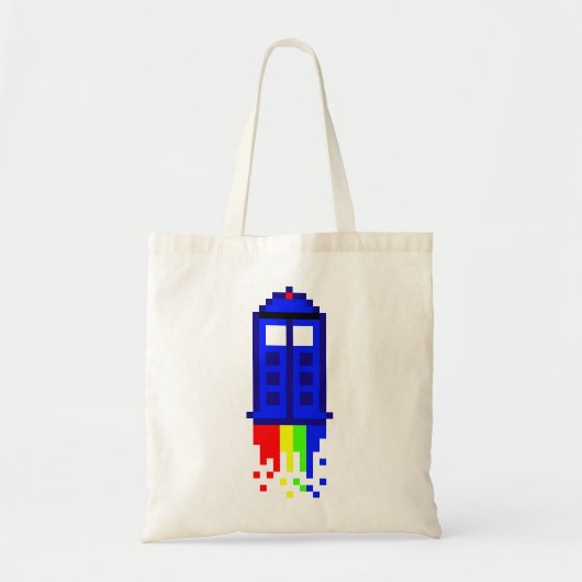 8-bits reistijd tote bag (Voorkant)