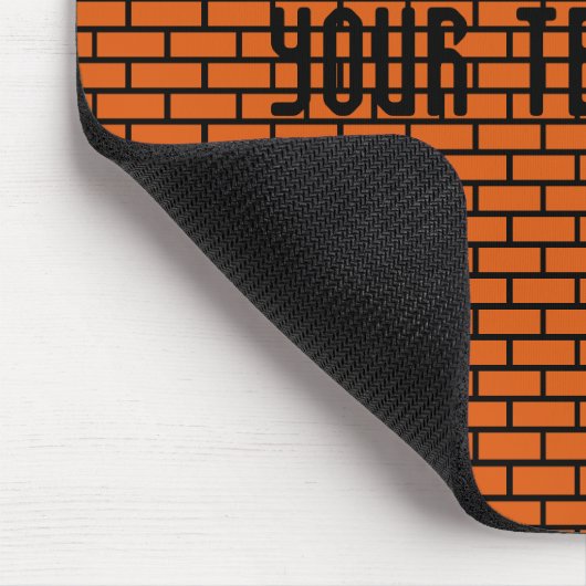 8-bits Retro Brick, Oranje Muismat (Hoek)