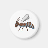 8-bits Retro Pixel Flying Ant Magneet (Voorkant)