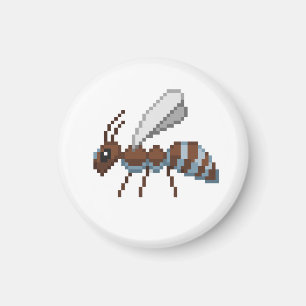 8-bits Retro Pixel Flying Ant Magneet