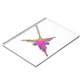 8-bits Retro Video Game Nazca Lines Hummingbird Notitieboek (Linkerzijde)