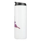 8-bits Retro Video Game Nazca Lines Hummingbird Thermosbeker (Geroteerd rechts)