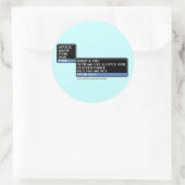 8-bits RPG Battle Menu Ronde Sticker (Tas)