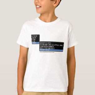 8-bits RPG Battle Menu T-shirt