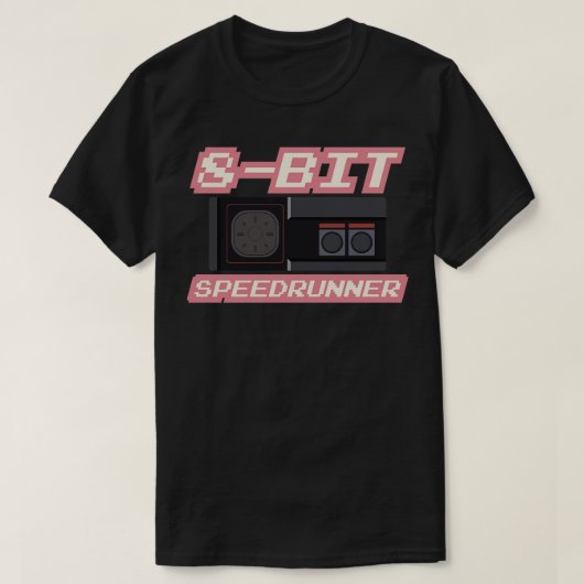 8-bits Speedrunner 2 T-shirt (Design voorkant)
