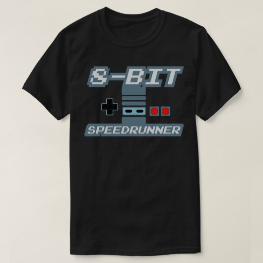 8-bits Speedrunner 5 T-shirt (Design voorkant)
