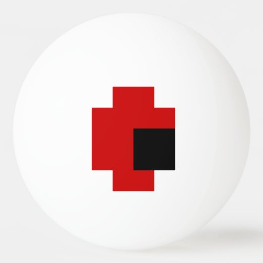 8-bits Spooky Red Eye Ping-Pong Ball (Voorkant)