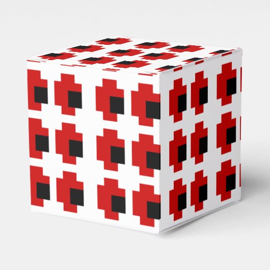8-bits Spooky Red Eyes Bedankdoosjes (Voorkant Zijde)
