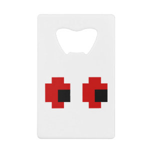 8-bits Spooky Red Eyes Creditkaart Flessenopener
