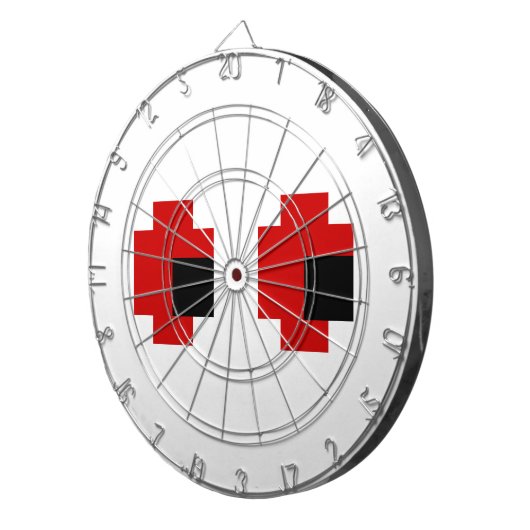 8-bits Spooky Red Eyes Dartbord (Voorkant Rechts)