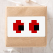 8-bits Spooky Red Eyes Etiket (Insitu)