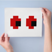 8-bits Spooky Red Eyes Flyer (Hand)