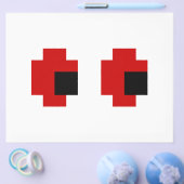8-bits Spooky Red Eyes Flyer (Enkel)