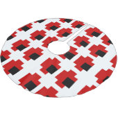 8-bits Spooky Red Eyes Kerstboom Rok (Gekanteld)