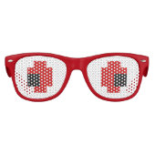 8-bits Spooky Red Eyes Kinder Zonnebril (Voorkant)