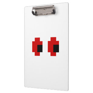 8-bits Spooky Red Eyes Klembord