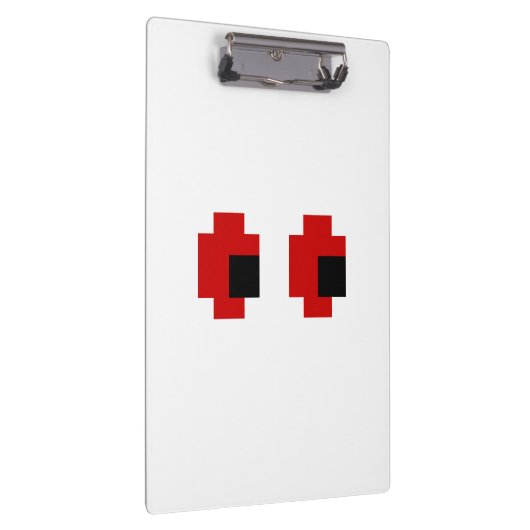 8-bits Spooky Red Eyes Klembord (Rechts)