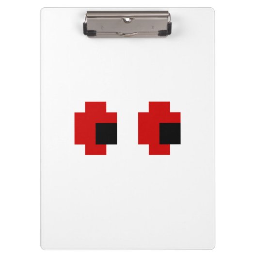8-bits Spooky Red Eyes Klembord (Voorkant)
