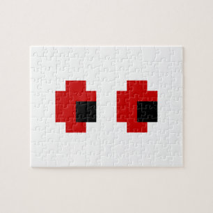 8-bits Spooky Red Eyes Legpuzzel