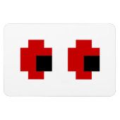 8-bits Spooky Red Eyes Magneet (Horizontaal)