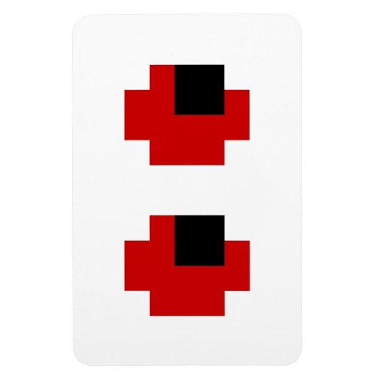 8-bits Spooky Red Eyes Magneet (Verticaal)