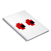 8-bits Spooky Red Eyes Notitieboek (Rechterzijde)