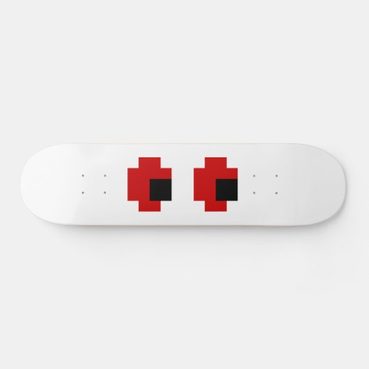 8-bits Spooky Red Eyes Skateboard (Horizontaal)