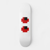8-bits Spooky Red Eyes Skateboard (Voorkant)