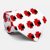 8-bits Spooky Red Eyes Stropdas (Opgerold)