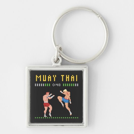 8-bits Thai Boxing Sleutelhanger (Voorkant)