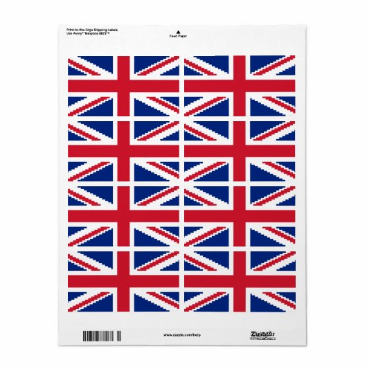 8-bits Uniepixelaansluiting Etiket (Full Sheet)