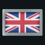 8-bits Uniepixelaansluiting Gesp<br><div class="desc">Union Pixel Jack UK Flag  8 Bit Pixel Art. Wereldbol Trotters is gespecialiseerd in idiosyncratische beelden van rond het wereldbol. Hier vindt u unieke Wenskaarten,  Briefkaarten,  Posters,  Muismatten en meer.</div>