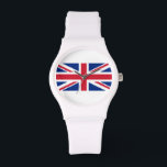 8-bits Uniepixelaansluiting Horloge<br><div class="desc">Union Pixel Jack UK Flag  8 Bit Pixel Art. Wereldbol Trotters is gespecialiseerd in idiosyncratische beelden van rond het wereldbol. Hier vindt u unieke Wenskaarten,  Briefkaarten,  Posters,  Muismatten en meer.</div>