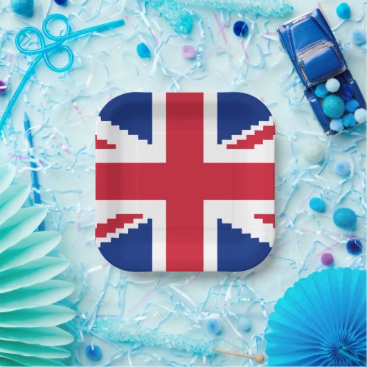 8-bits Uniepixelaansluiting Papieren Bordje (Feest)