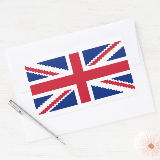 8-bits Uniepixelaansluiting Rechthoekige Sticker (Envelop)