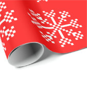 8-bits videogame Snowflake Cadeaupapier (Rol Hoek)