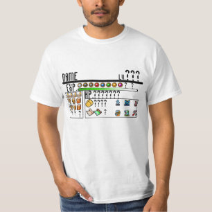 8-bits Warrior-Sjabloon T-shirt