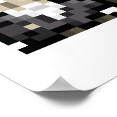 8-bits wizard 16x16 Sprite Pixel Art Poster (Hoek)