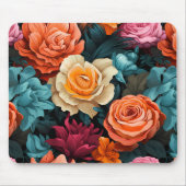 #8 Bloemen patroon Muismat (Voorkant)