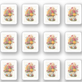 8 Bloemenbeker Sticker
