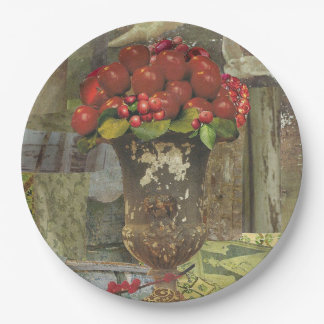8 Borden voor inwendig papier met Apple Topiary Papieren Bordje