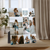 8 Boy Mama Custom Photo Collage Fotoplaat