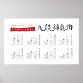 8 Brocades Ba Duan Jin QiGong Poster (Voorkant)